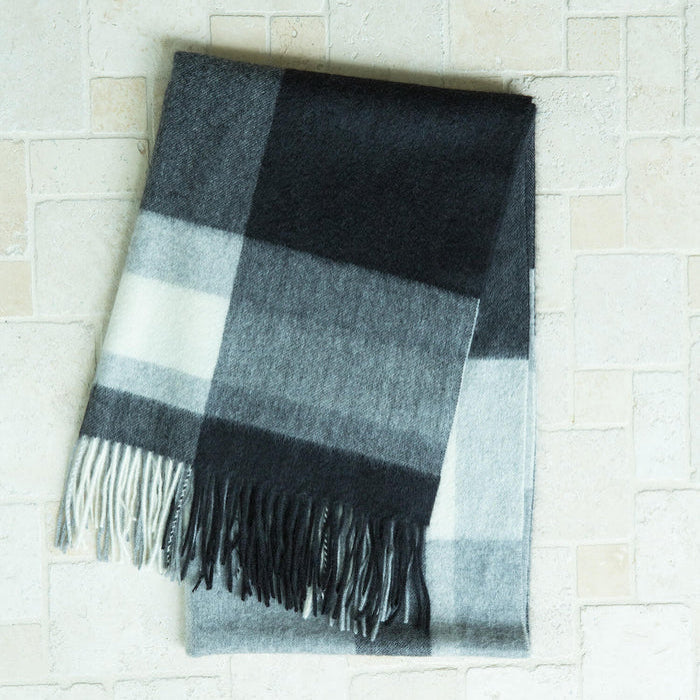 カシミヤ100％ チェックストール/northpeace farm – GOOD DESIGN STORE