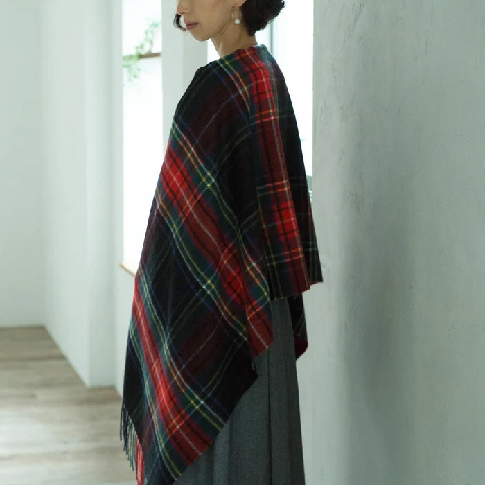 カシミヤ100％ チェックストール/northpeace farm – GOOD DESIGN STORE