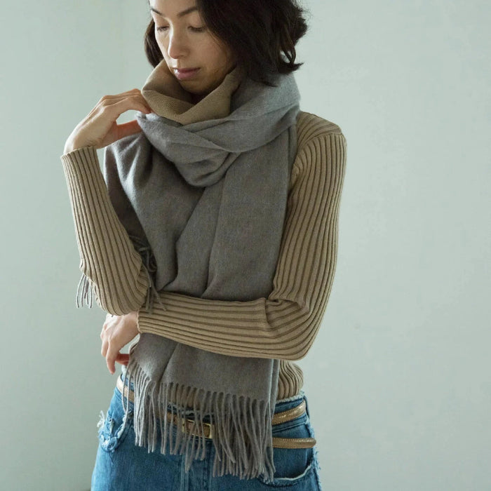 100% cashmere plain scarf/northpeace farm – GOOD DESIGN STORE