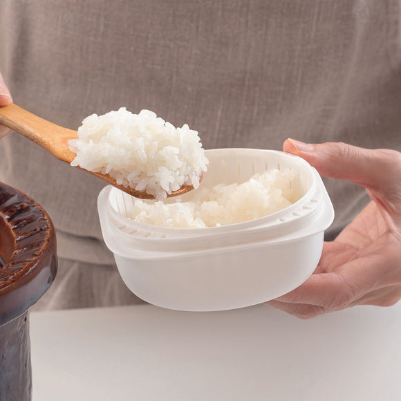 蒸気であたためる冷凍ごはん容器/2個セット