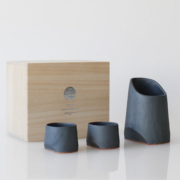 Yasuda Kawara【TSUKI】Sake set /桐箱入り – GOOD DESIGN STORE TOKYO