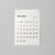2027 Typeface Calendar 「Souvenir Bold」/壁掛け/D-BROS